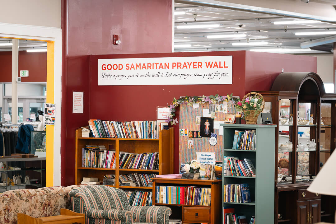 The Good Samaritan prayer wall