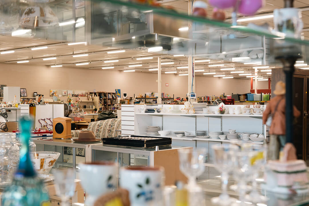 Household goods at the Good Samaritan Thrift Store