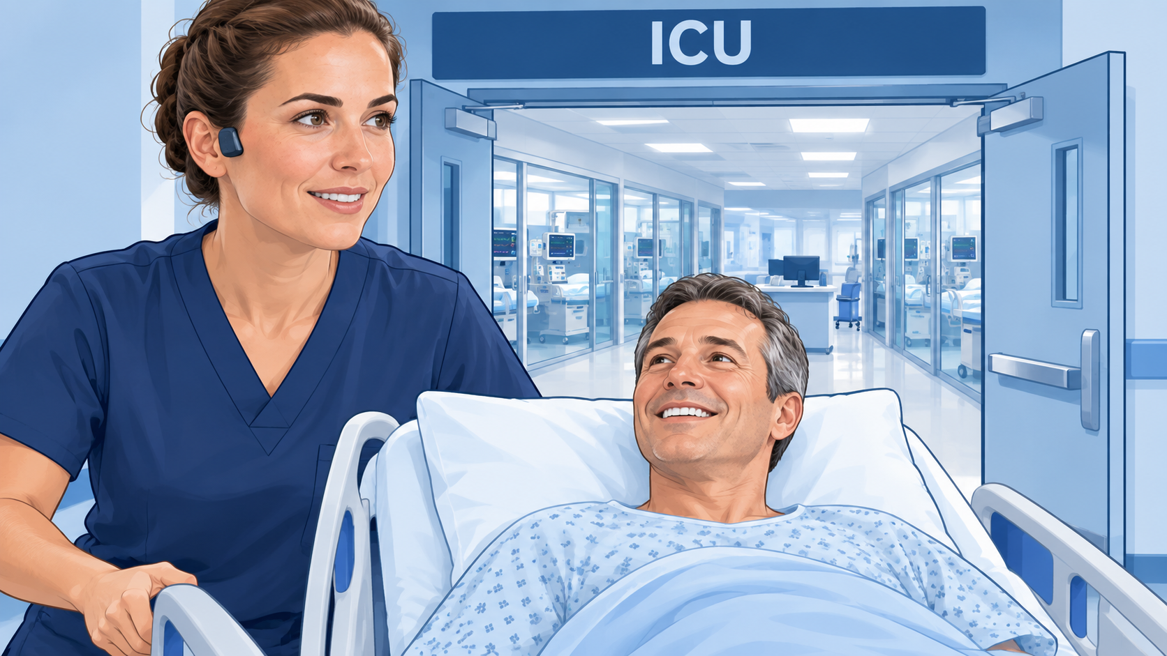 Less delirium, shorter stay