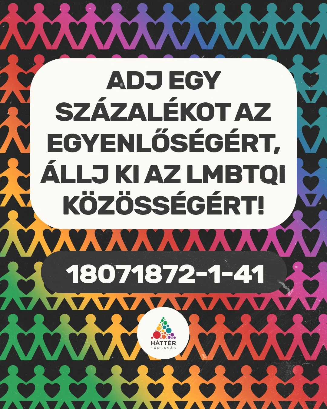 Ajánld fel adód 1%-át nonprofit QUiCK felhasználóinknak Háttér Társaság