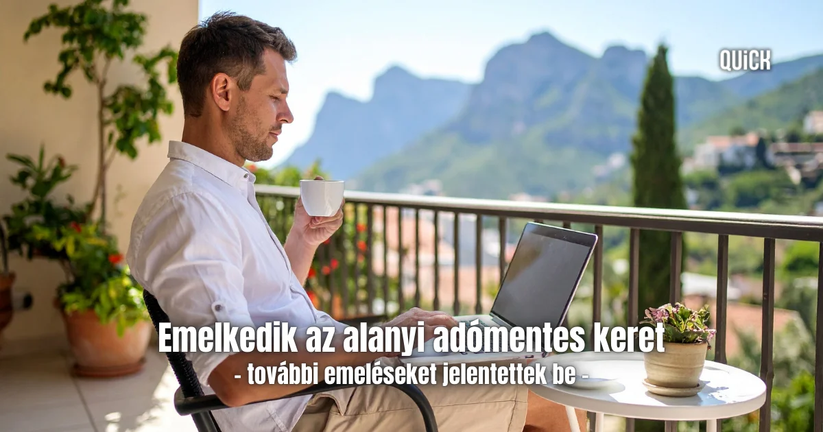emelkedik az alanyi adómentes keret további emeléseket jelentettek be felirat quick pénzügyi nyilvántartó bevétel kiadás excel költségoptimalizálás