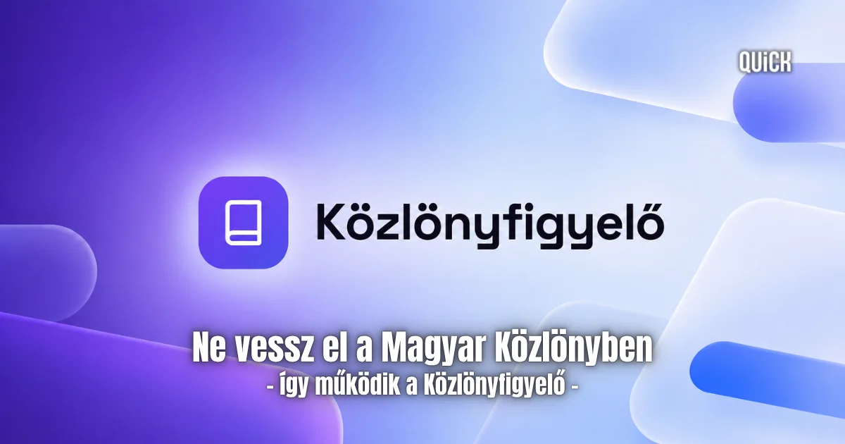 Közlönyfigyelő ne vessz el a magyar közlönyben így működik a közlönyfigyelő felirat quick pénzügyi nyilvántartó költség bevétel excel