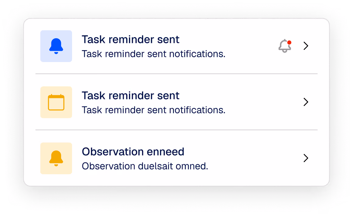Automated reminders