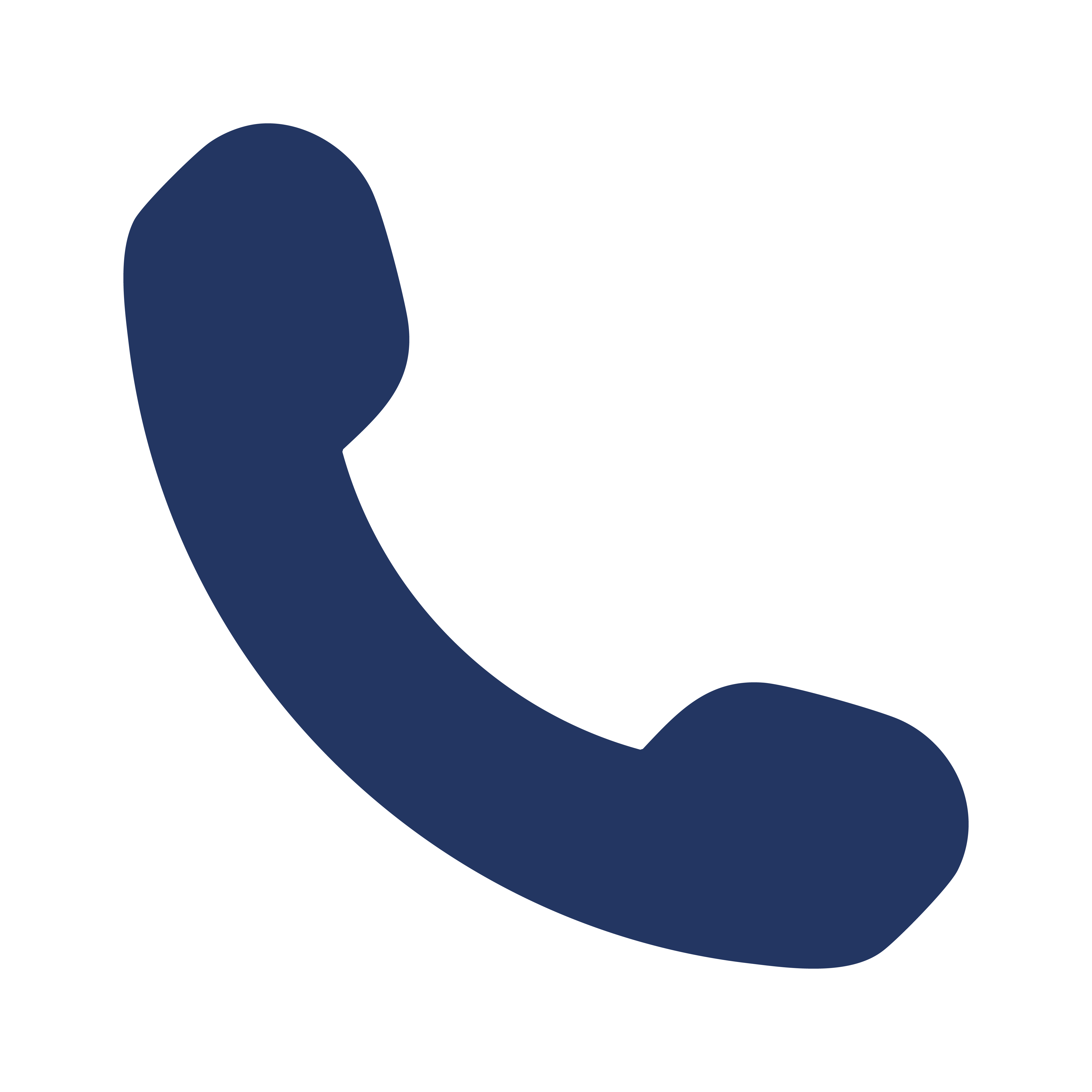 Blaues Telefonsymbol mit Hörer, das klassischen Telefonhörer darstellt.