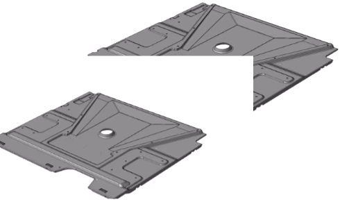 Rear partition plate