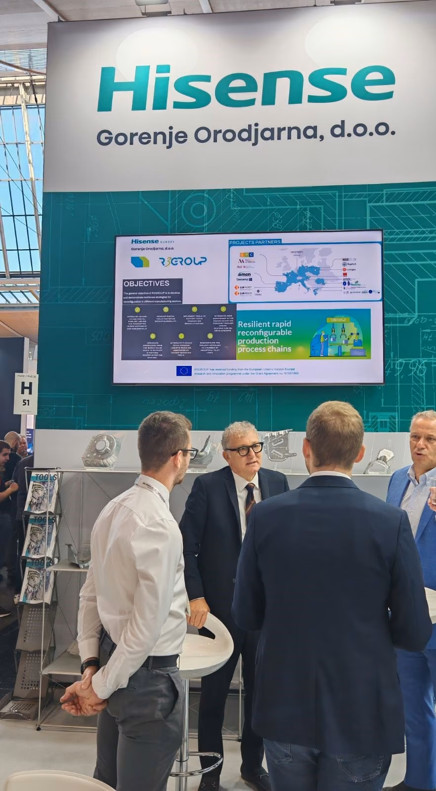 Gorenje Orodjarna presenting the R3GROUP project at its trade-fair stand