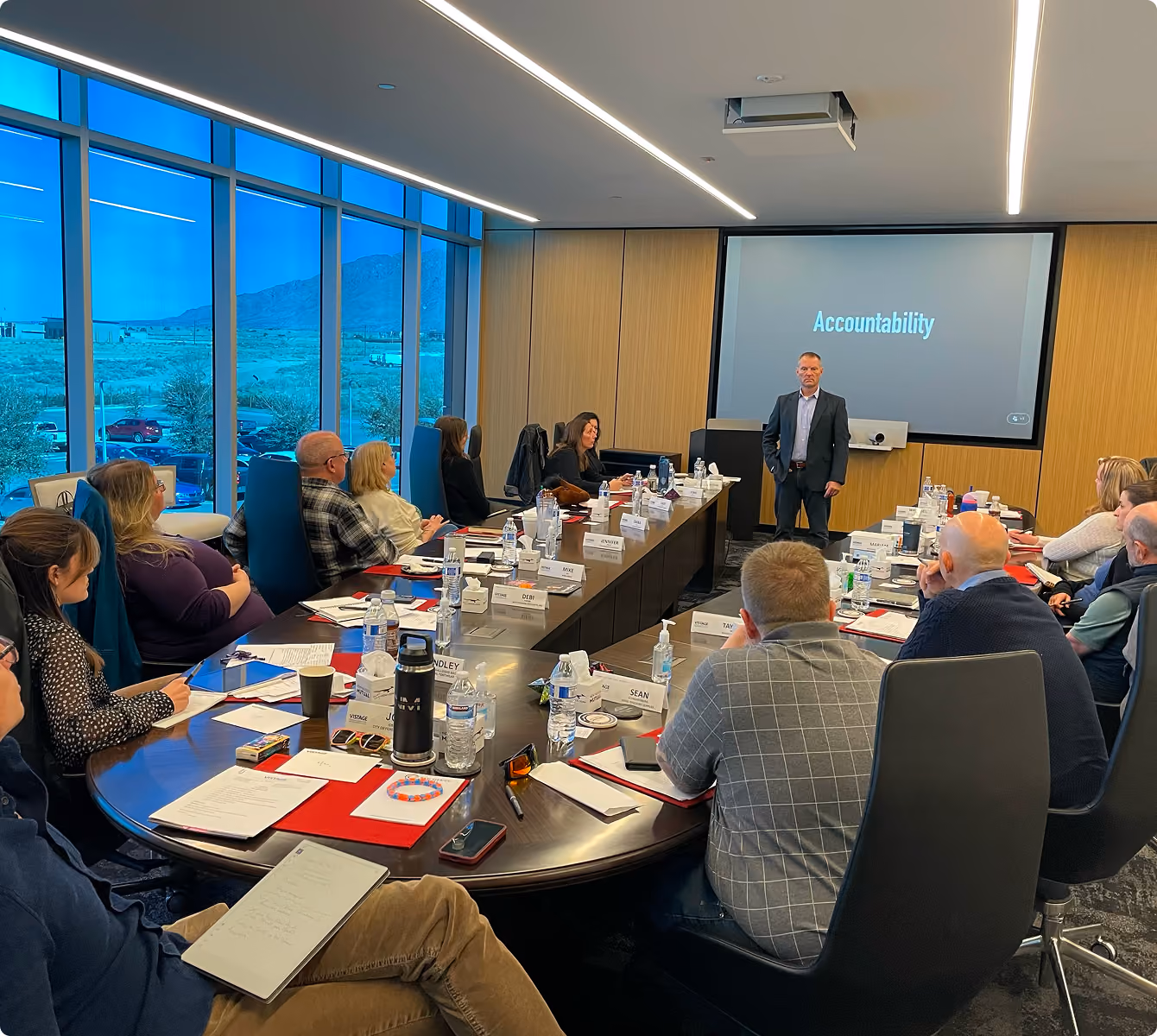 VMax Group instructor leading a no-blame team debrief