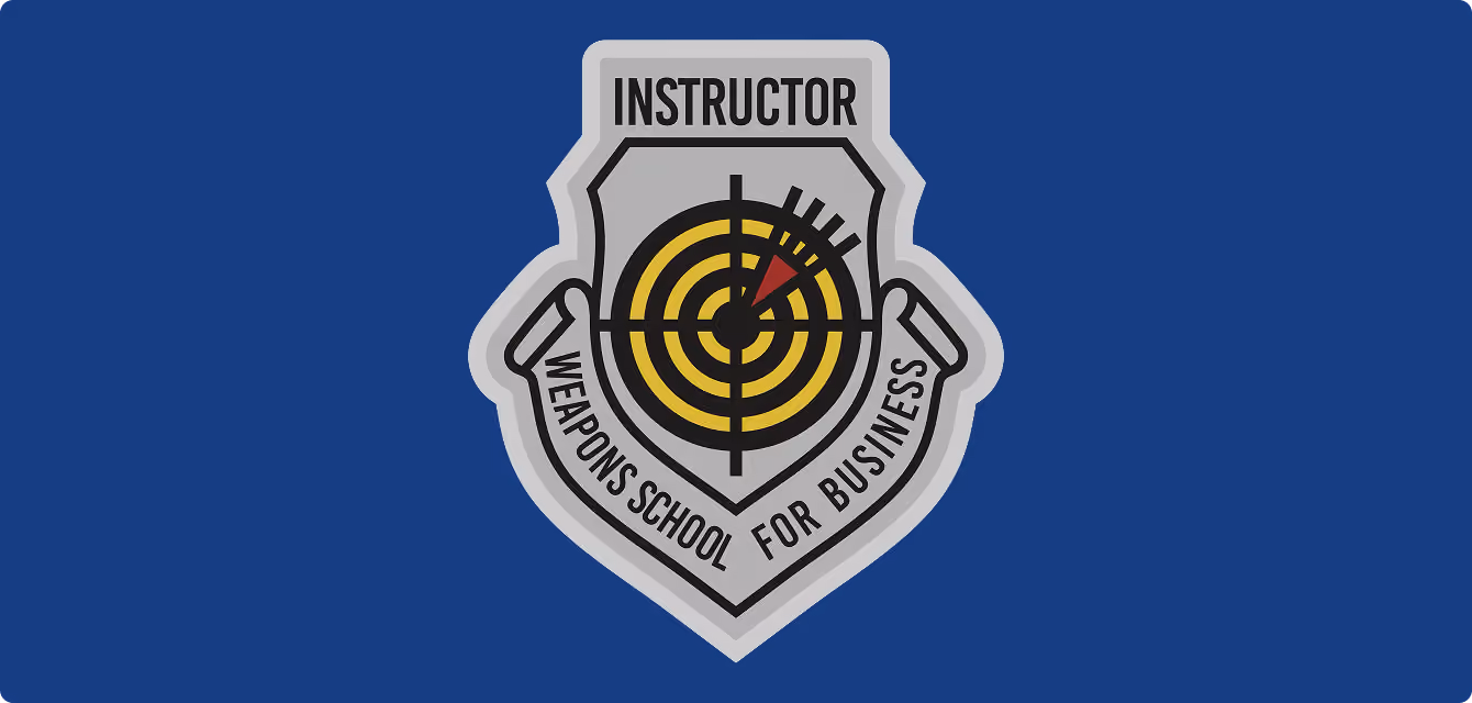 VMax Group Weapons School for Business instructor patch, the badge of the VMax team operating system