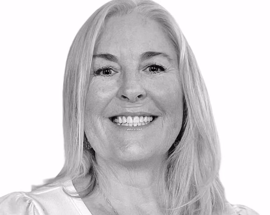Black and white portrait of Kala Sorenson, Head of Growth Operations and Scaling at VMax Group
