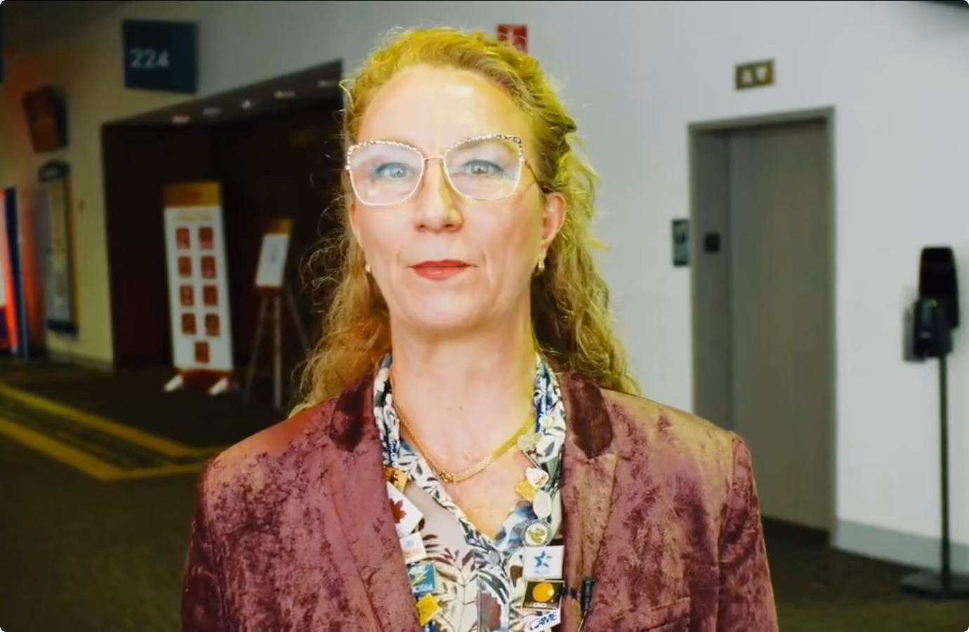 Lynne Johnson, Director of Manufacturing Excellence at Honeywell, speaking on camera about VMax Group