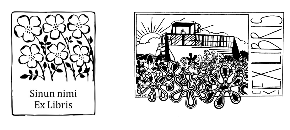 Ex libris -malliesimerkki