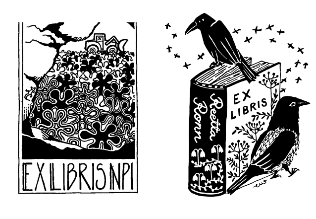 Ex libris -malliesimerkki