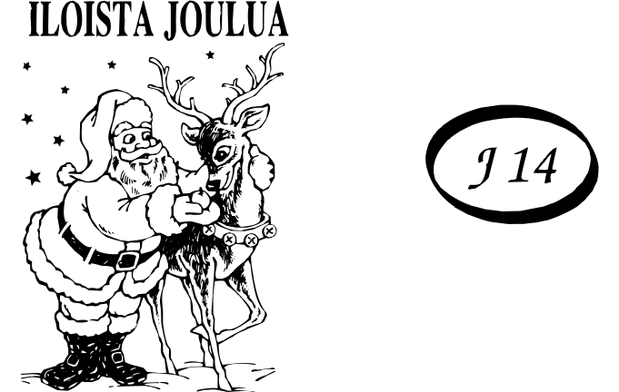 Joulutervehdysleimasin J 14 — Iloista Joulua