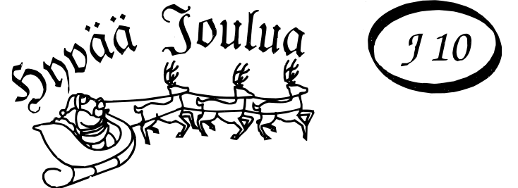 J 10 — Hyvää Joulua, pororeki