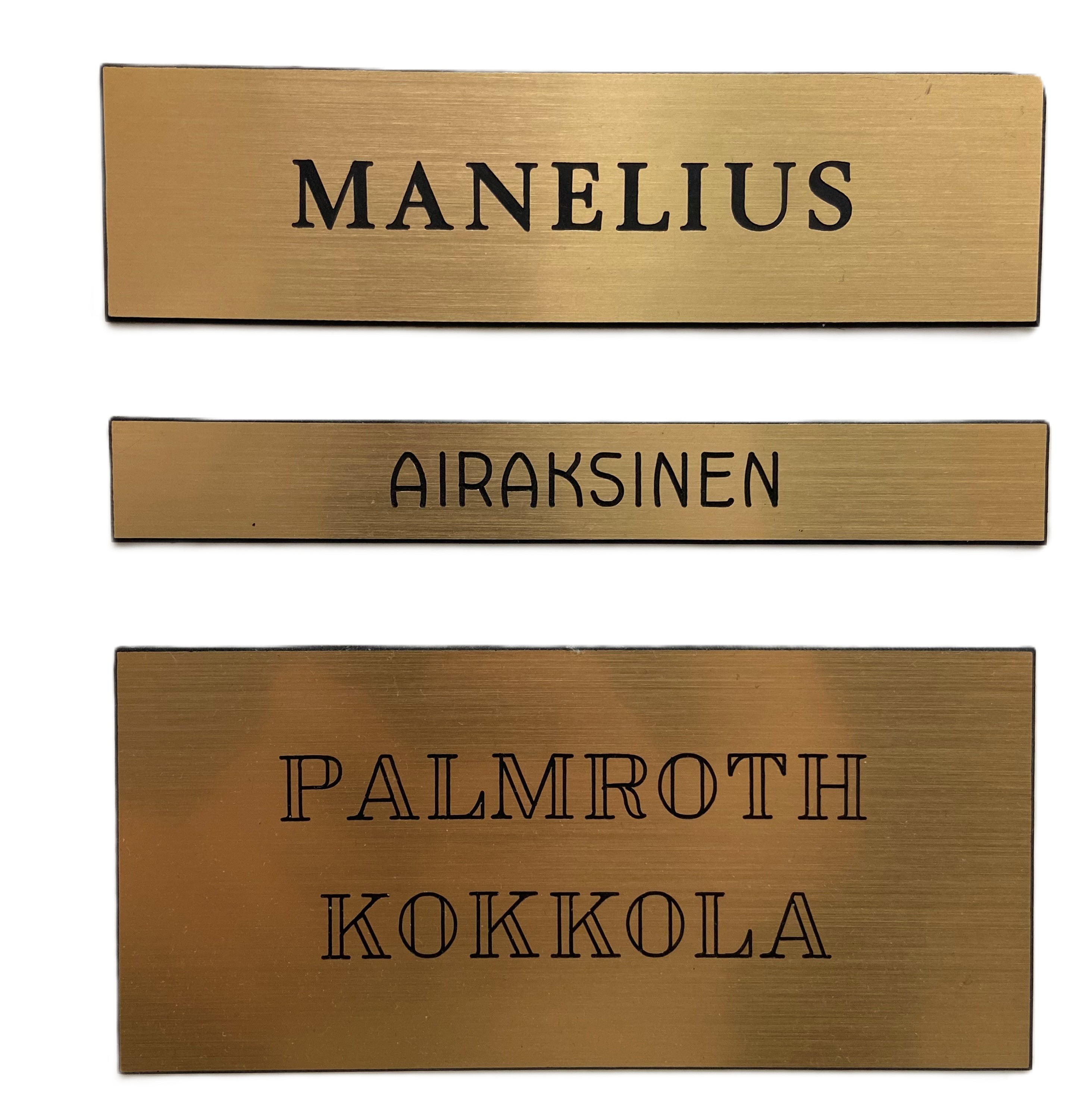 Kaiverrettu kyltti