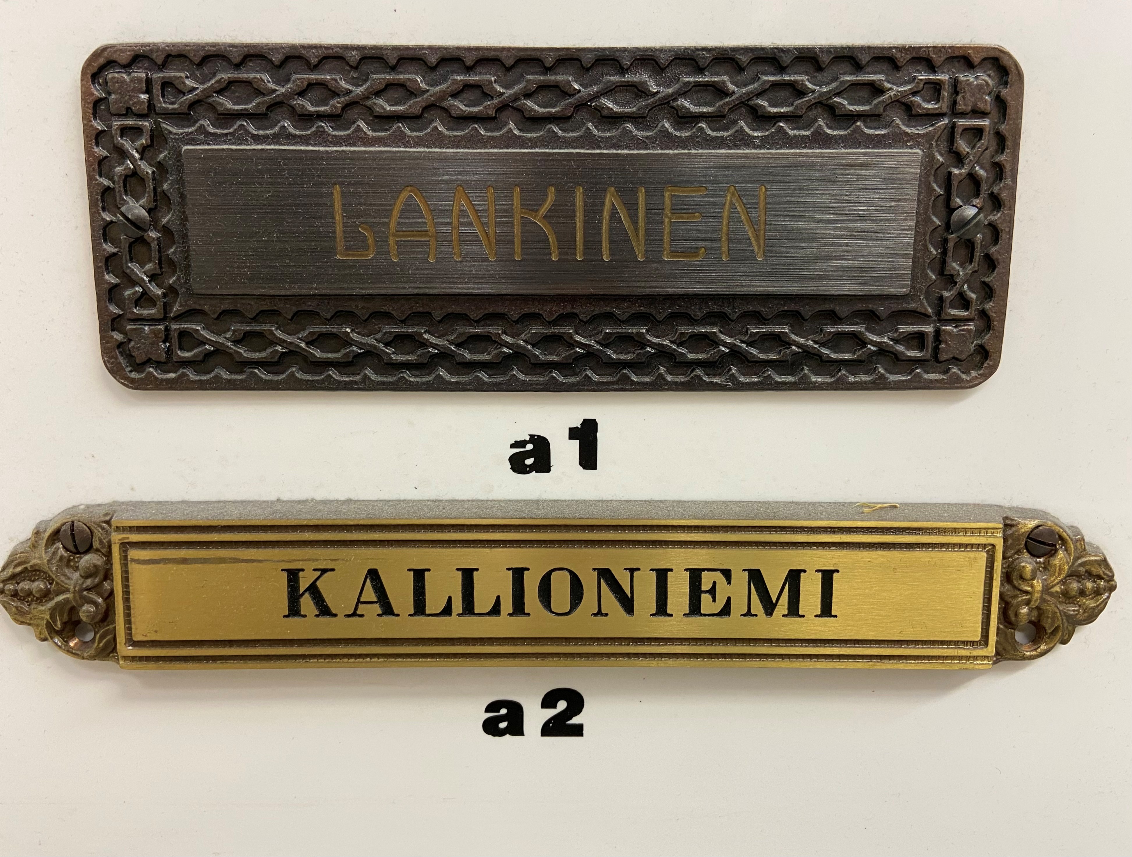 Kaiverrettu kyltti