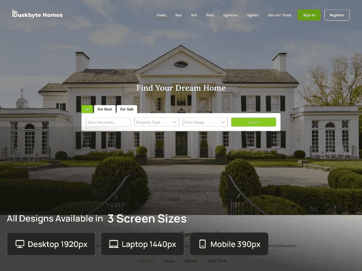 Real Estate MLS/IDX Website