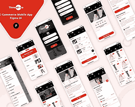 Thread-Co e-commerce app UI screenshot
