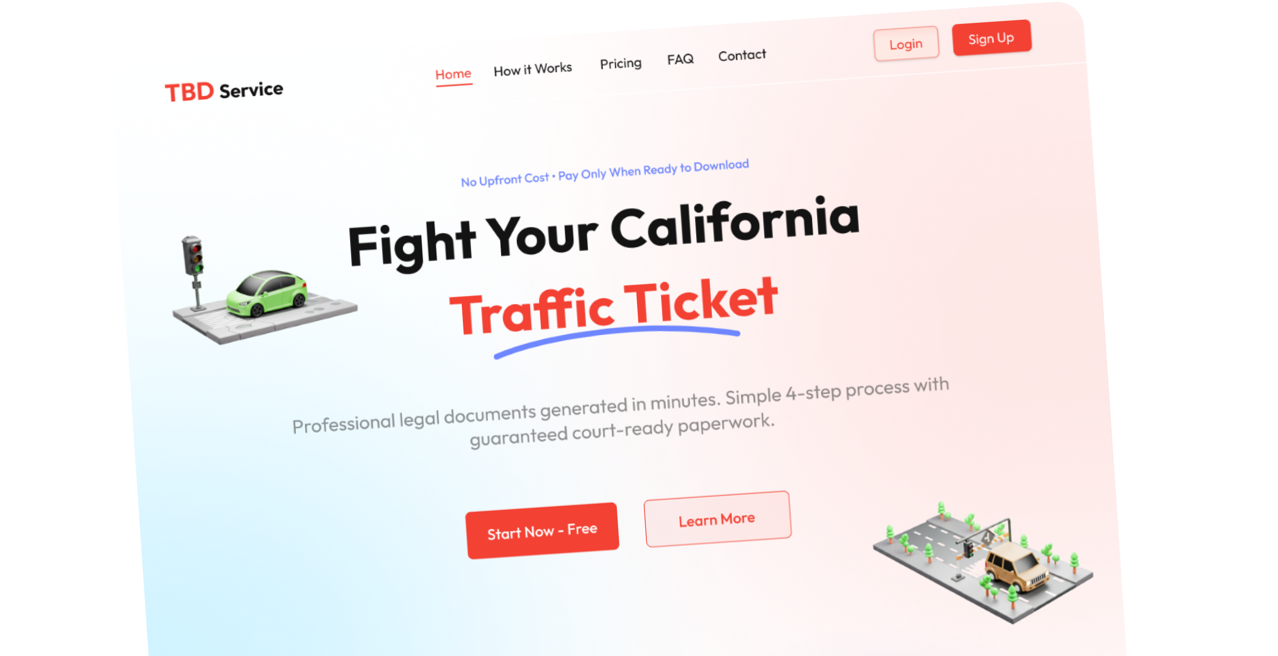 TicketResolver homepage, dashboard, and documents pages