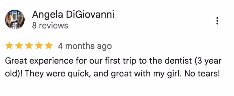 patient review screenshot from google