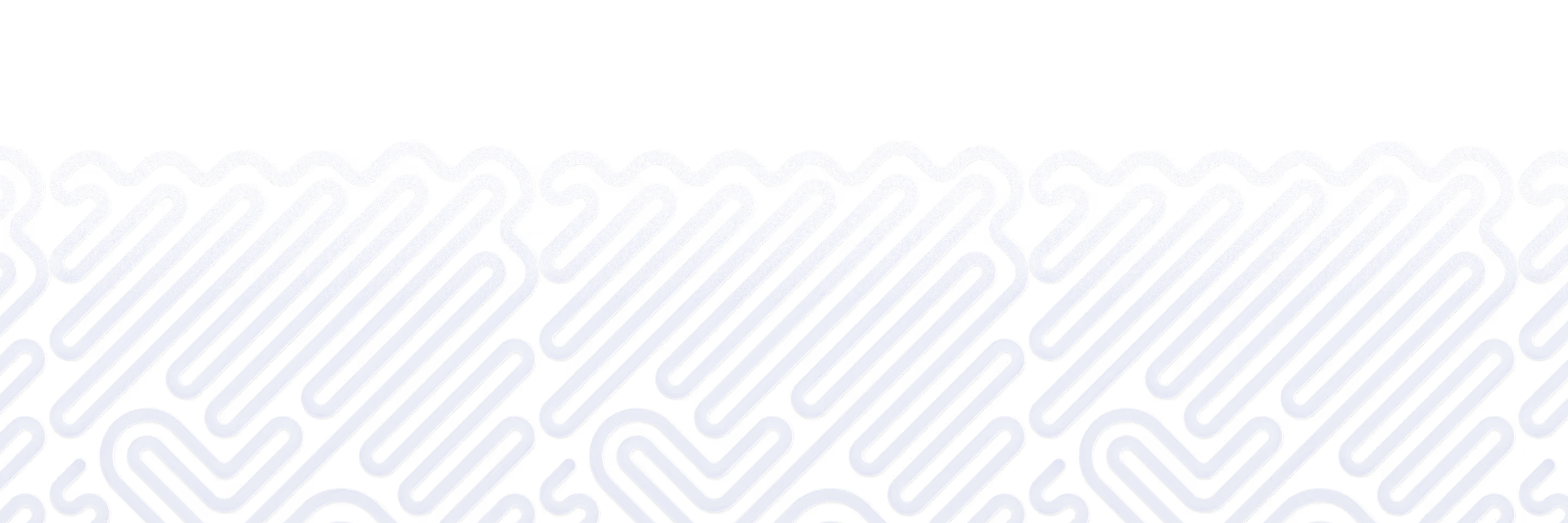 Motif géométrique répété en lignes diagonales avec des formes ondulées et angulaires en dégradé de blanc vers bleu foncé sur un fond noir.