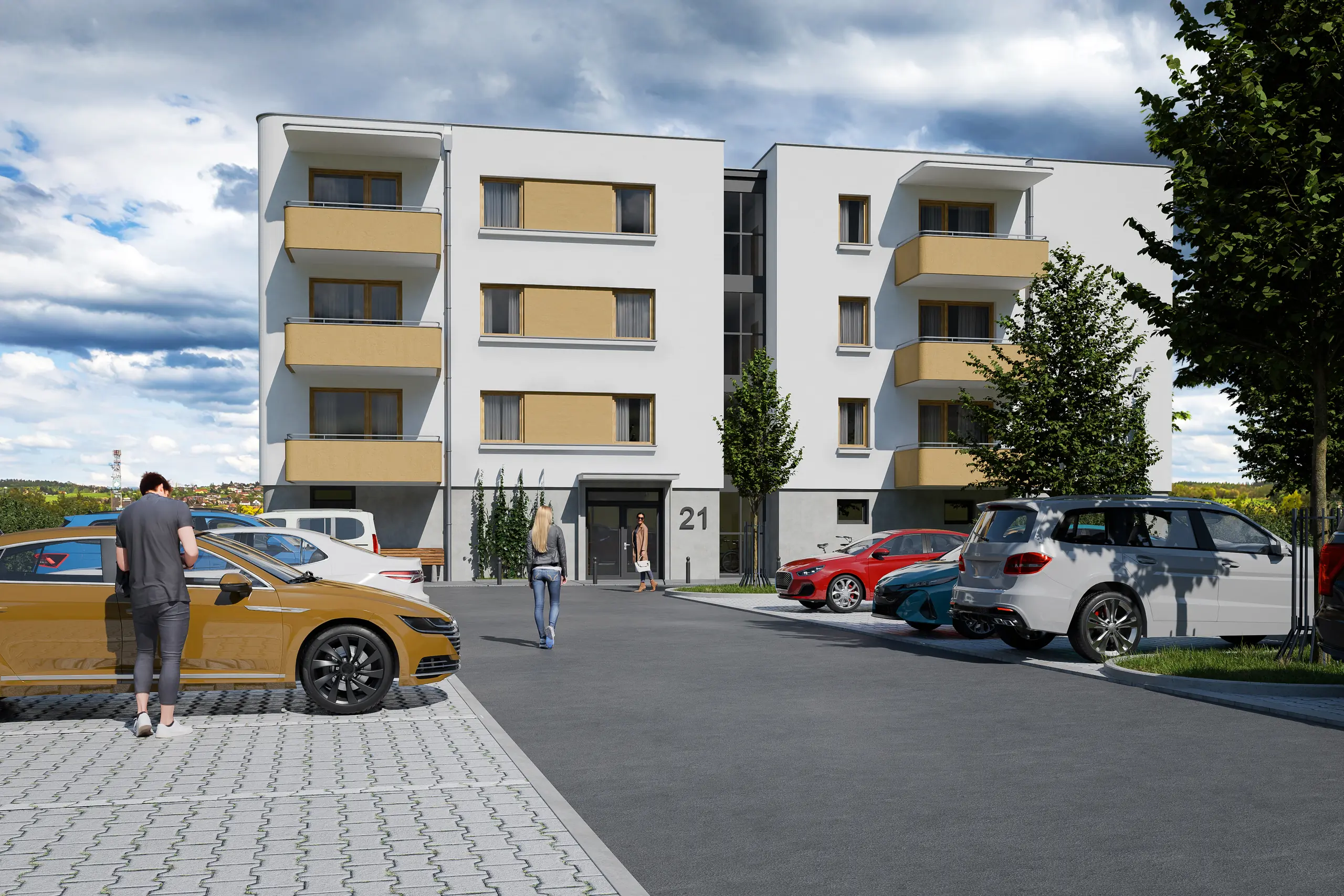 BD Šroubárenská – původní vizualizace 1