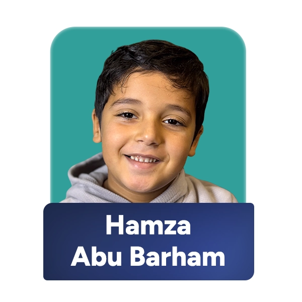 Child evacuated from Gaza through the FAJR MedEvac program