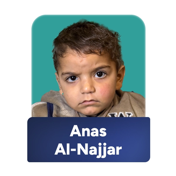 Child evacuated from Gaza through the FAJR MedEvac program