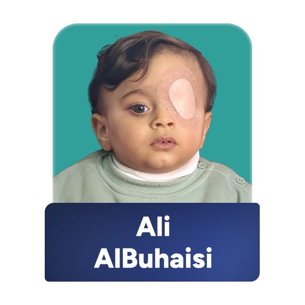 Child evacuated from Gaza through the FAJR MedEvac program