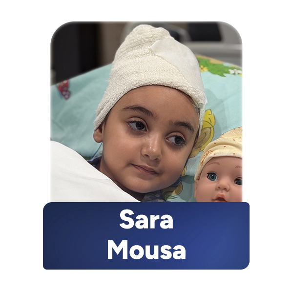 Child evacuated from Gaza through the FAJR MedEvac program