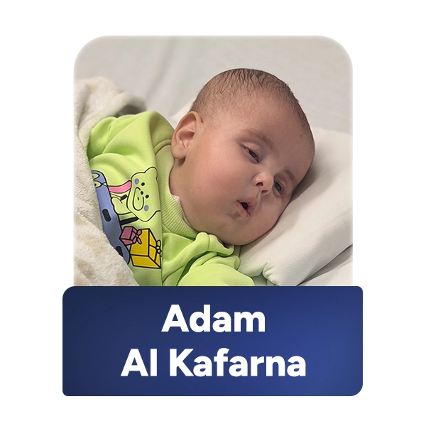 Child evacuated from Gaza through the FAJR MedEvac program