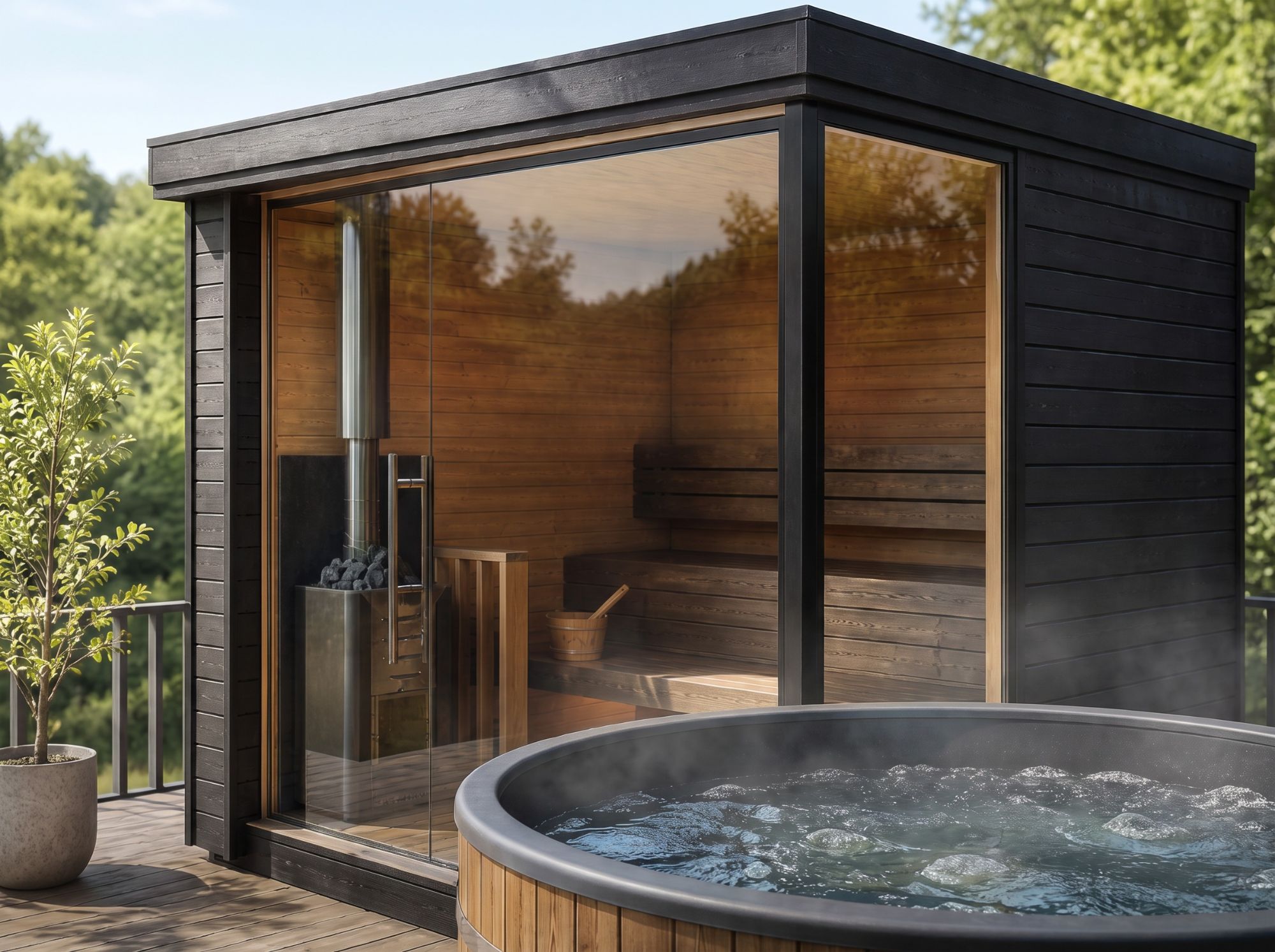 Sauna Boldterrassendach