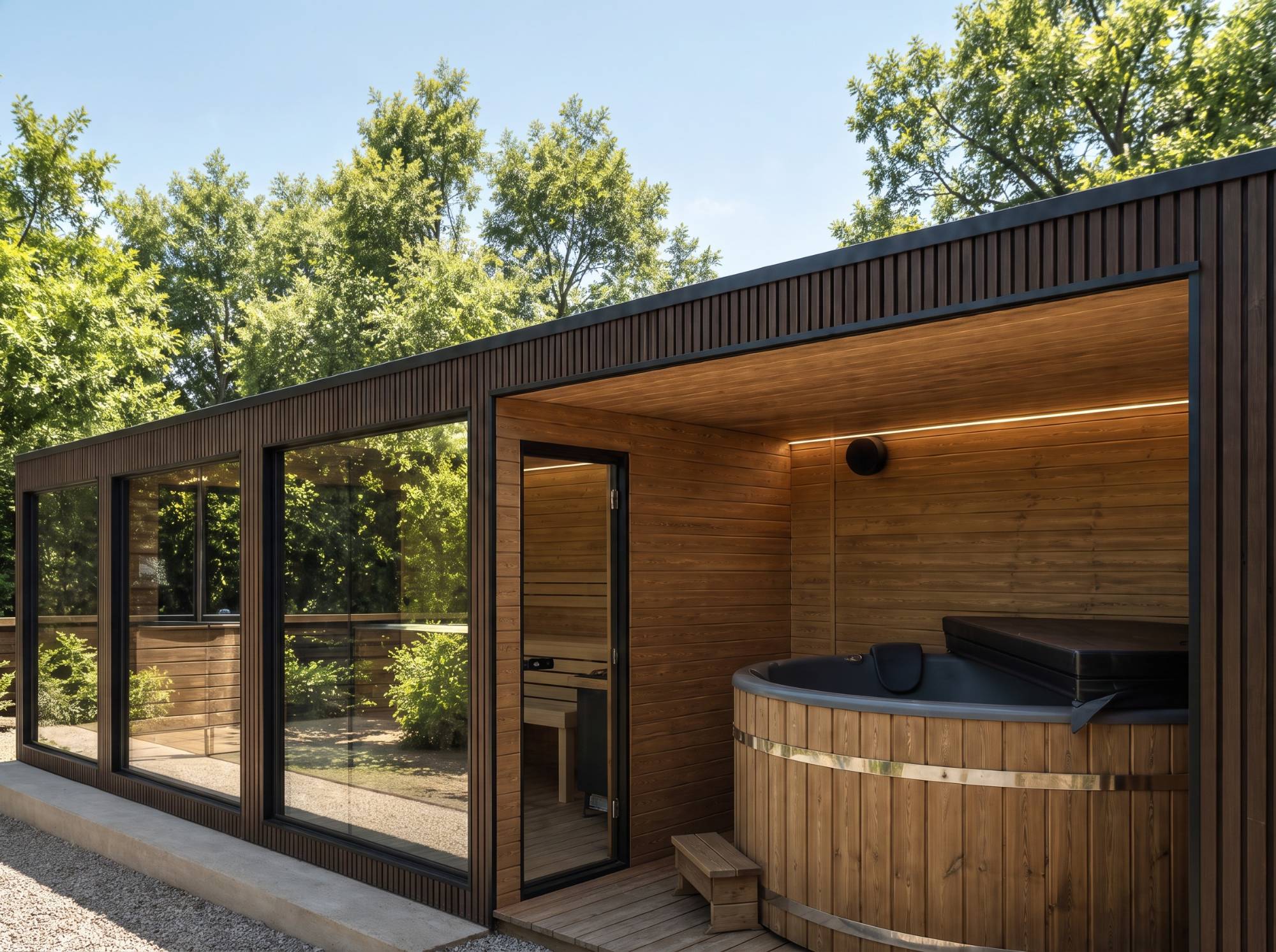 Sauna Boldterrassendach