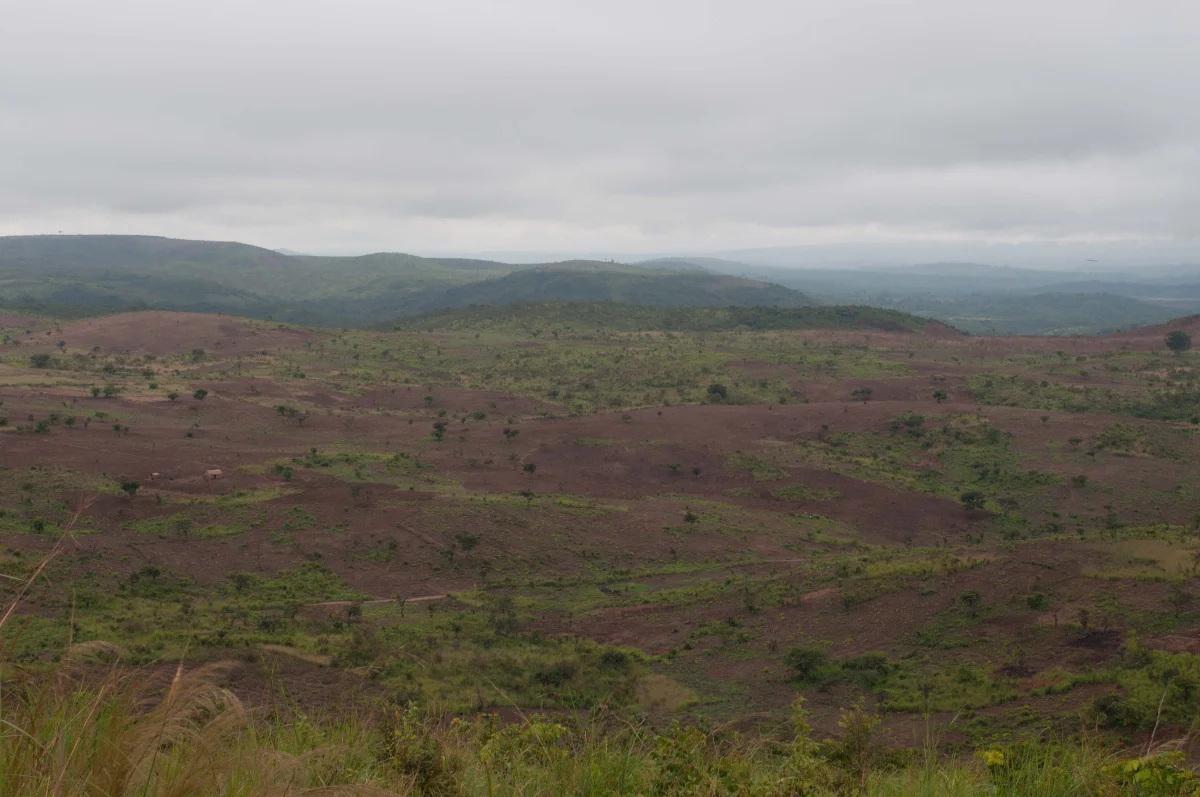 Avant : la vallée d'Idiofa en 2015