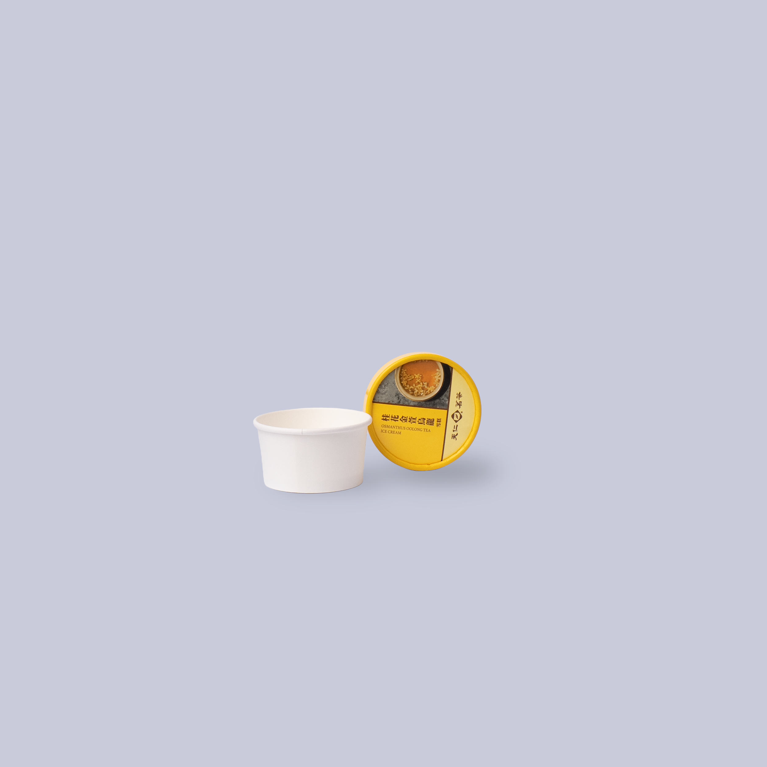 Ice Cream Cup + Lid with Spoon