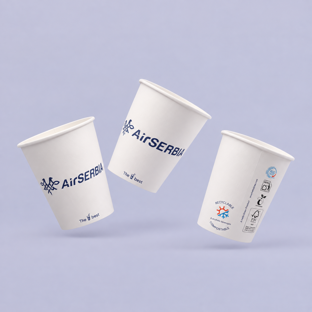 A Cup: Airserbia Branding