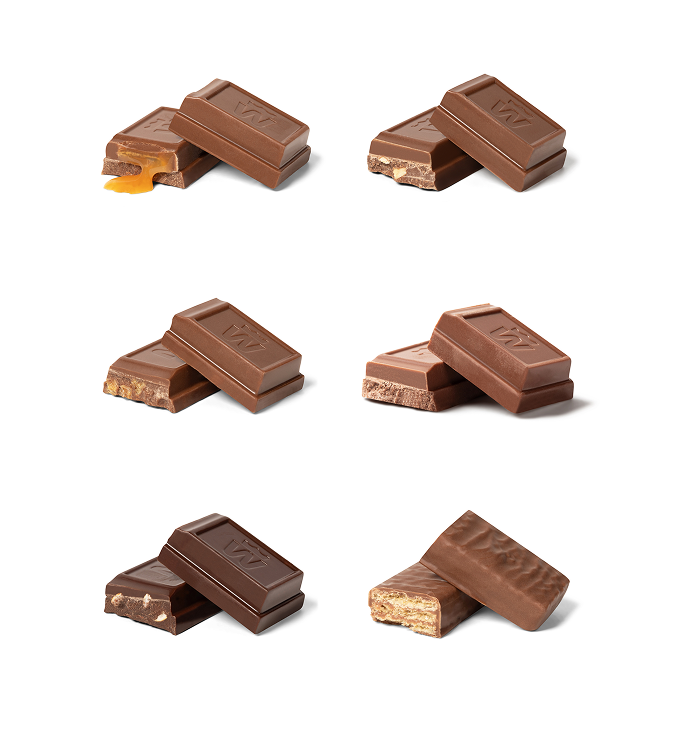 Peanut free chocolate pieces.