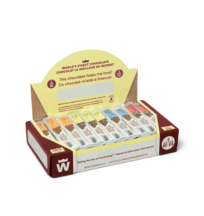 Nut free chocolate case.