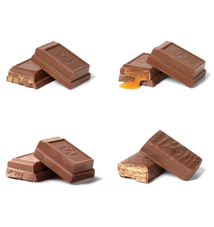 Nut free chocolate pieces.