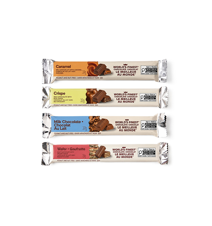 Nut free chocolate bars.