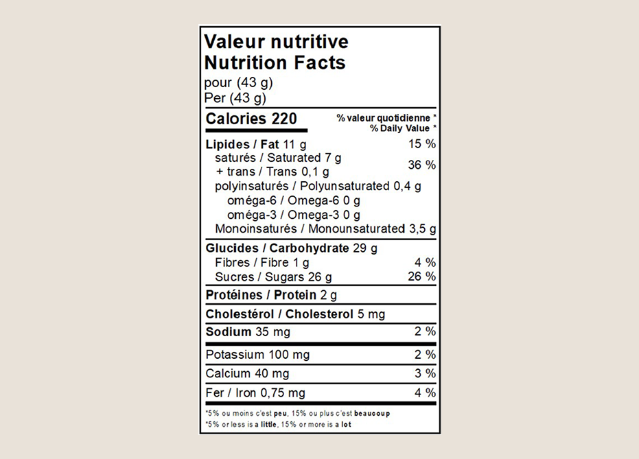 Milk chocolate rice nutrition facts.