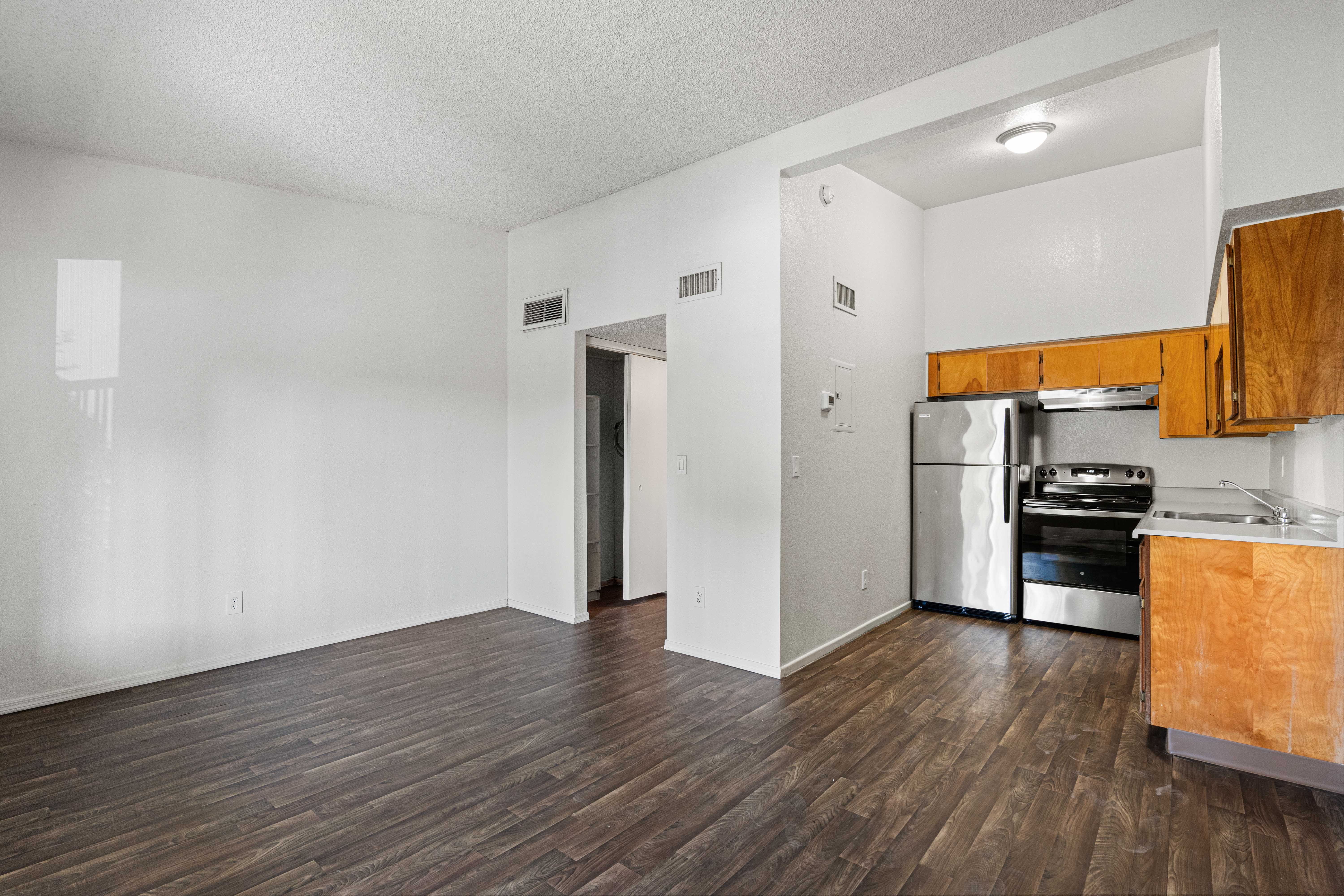 Kitchen and living room