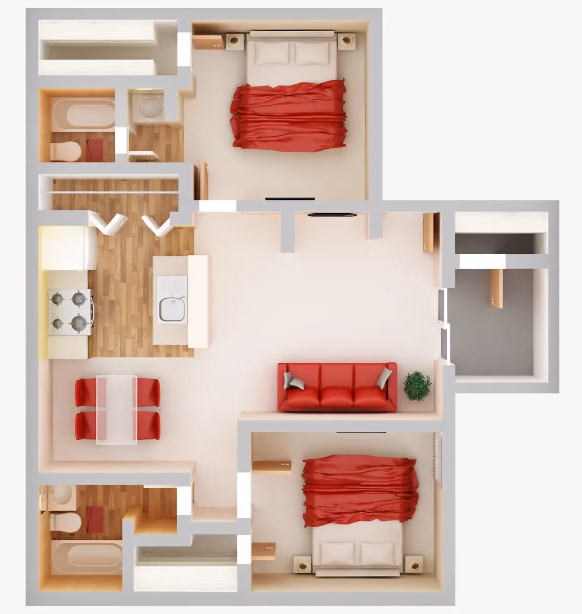 2x2 A floor plan image
