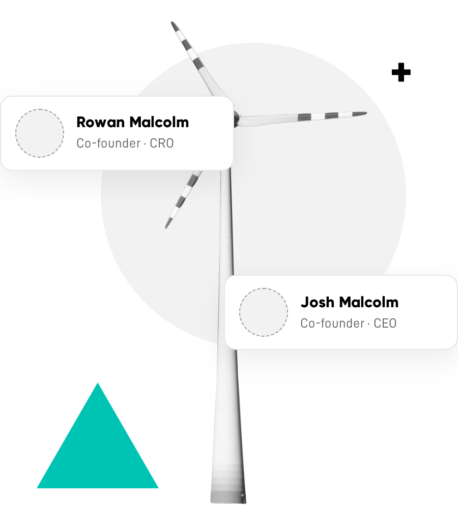 Co-founders Rowan Malcolm, CRO, and Josh Malcolm, CEO