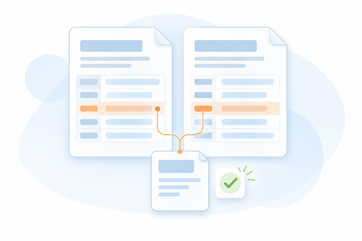 Quote Comparison: Bring the Terms into View