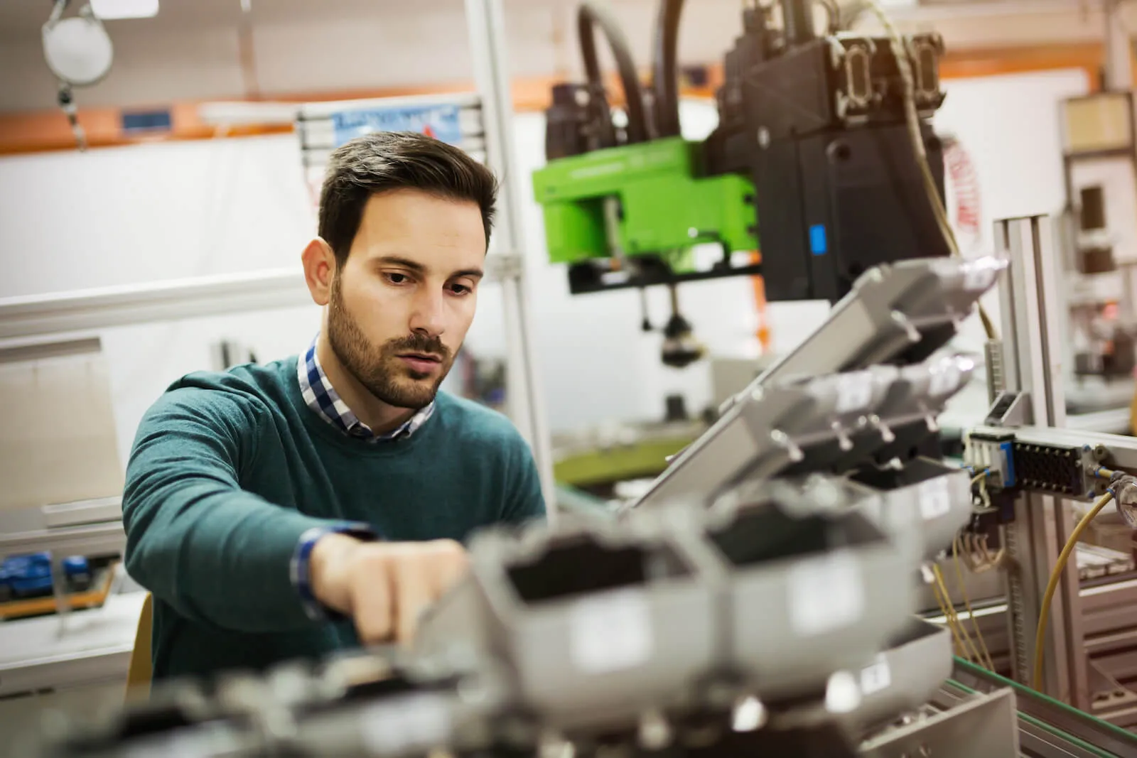 Man Working in a Factory
