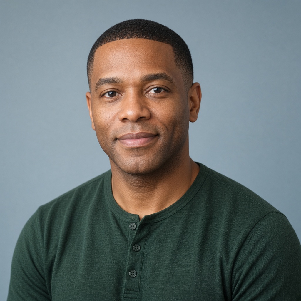 Portrait of James Okonkwo