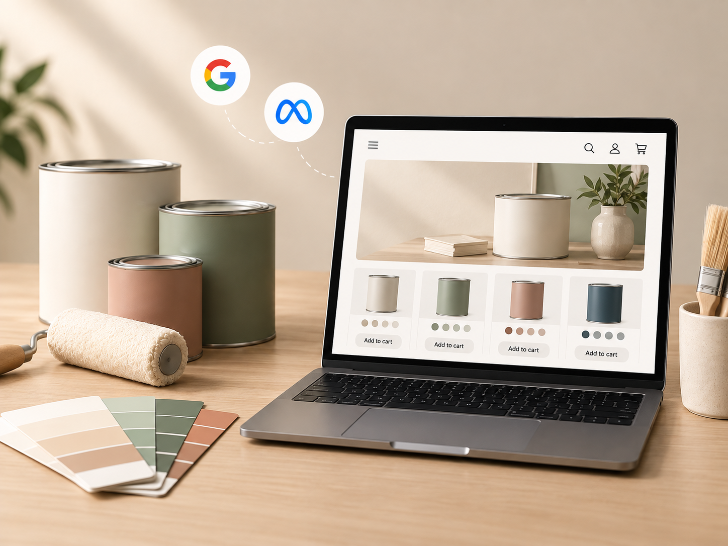 Online Paint Company Case Study | Meta, Google Shopping & CRO