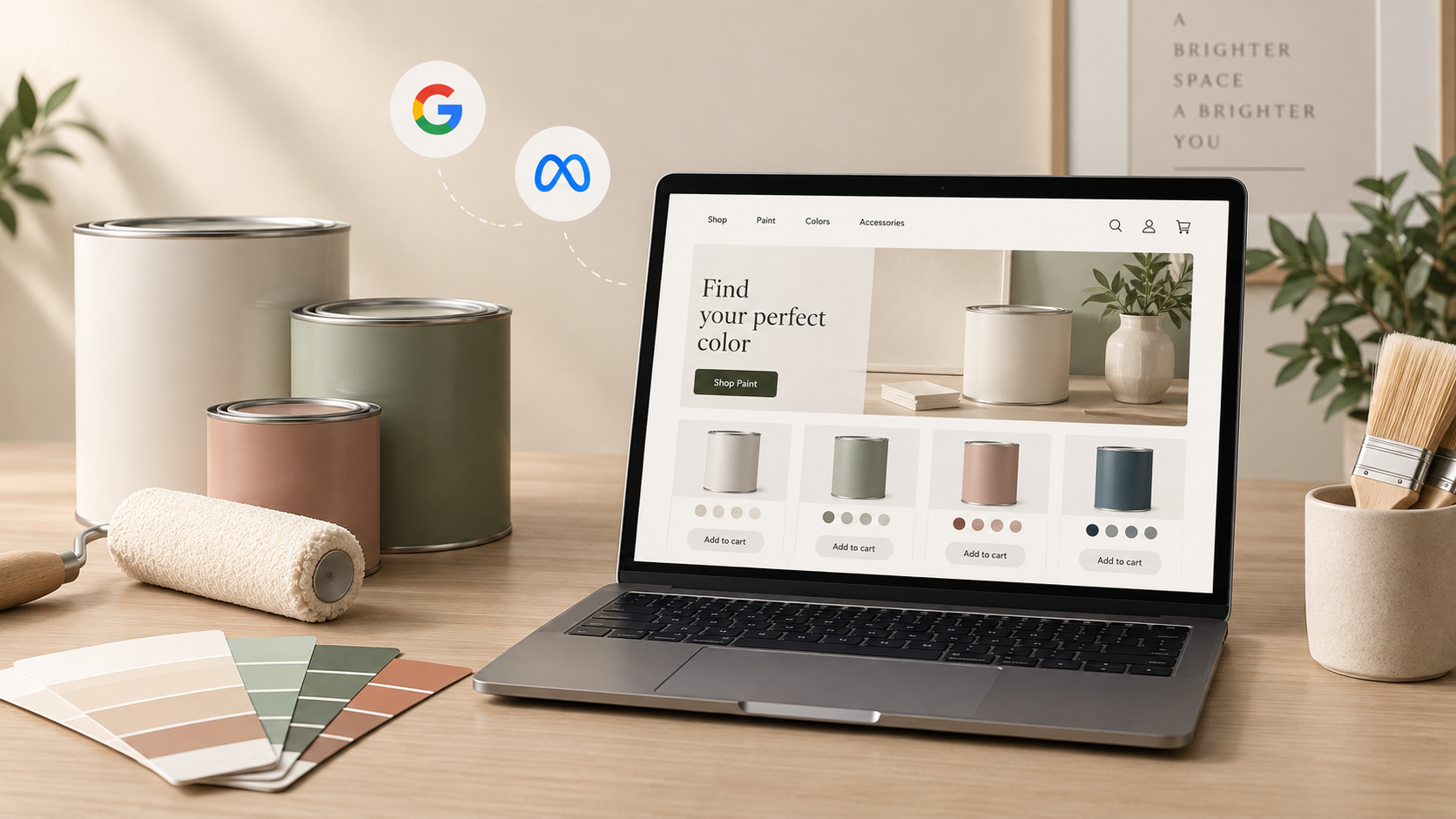 Online Paint Company Case Study | Meta, Google Shopping & CRO