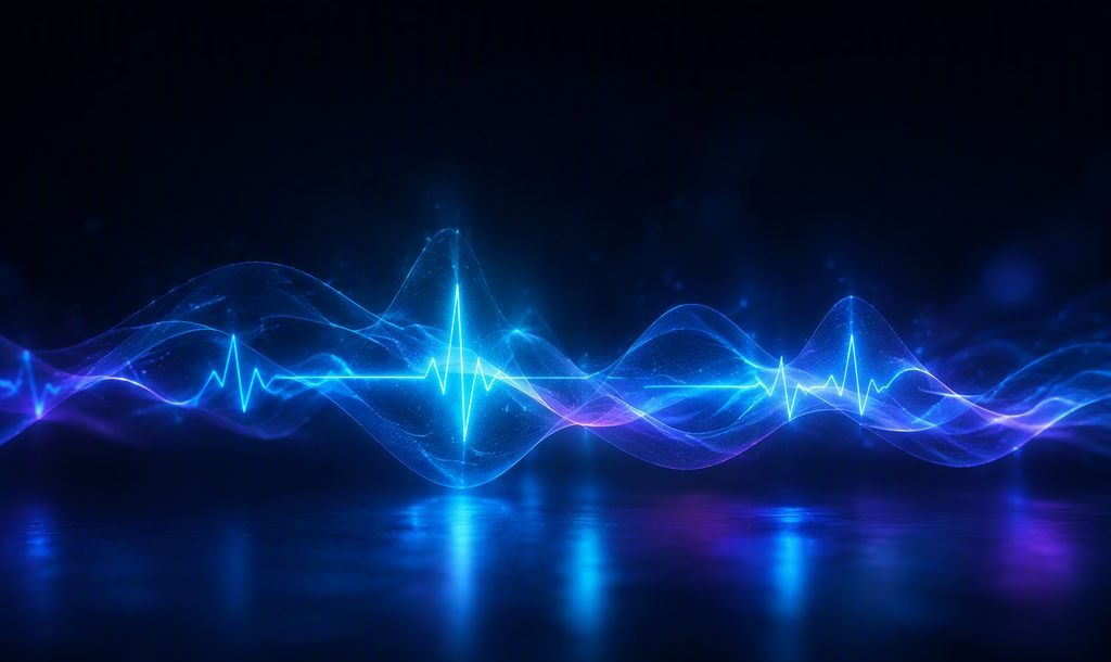 Luminous vital sign waveform representing federal health IT